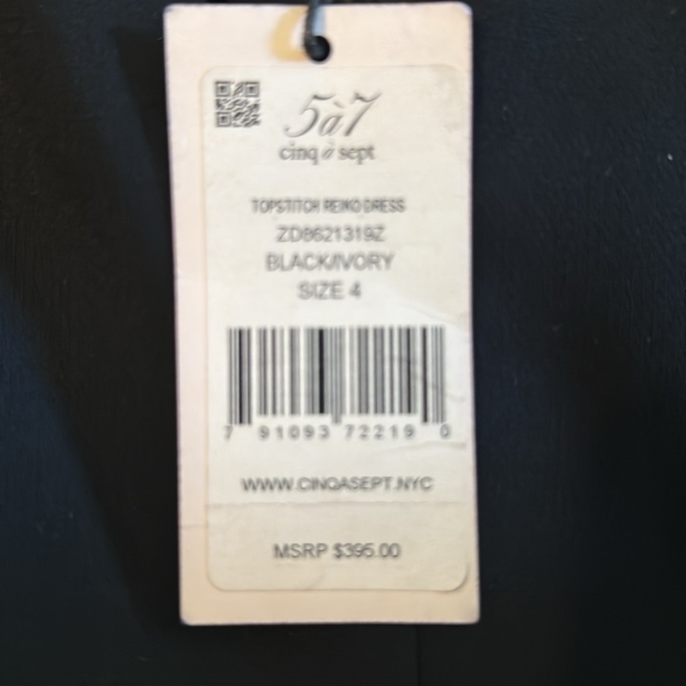 Cinq a sept Elegant Black Ruffle Sleeve Dress 4 - Picture 8 of 9